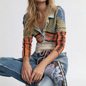 Free People ALEX long sleeve shirt We the Free Alex Tee SMALL